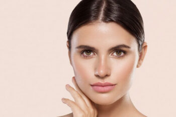 Beauty portrait of woman with flawless skin